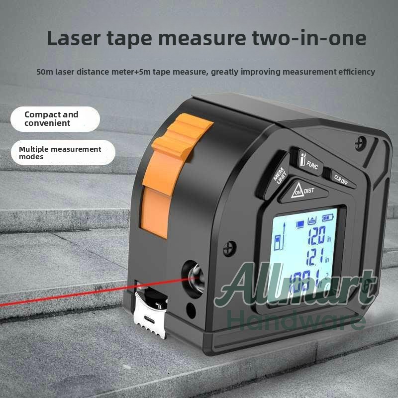 50m Laser Rangefinder with 5m  - đánh giá và giá Tape Measure