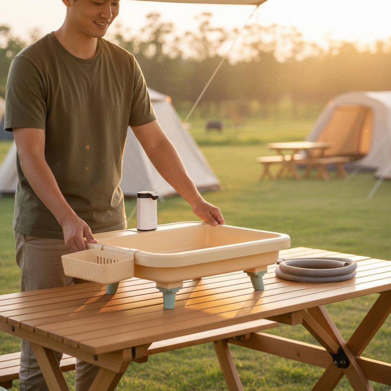 Portable Camping Sink with Bui - đánh giá và giá Faucet