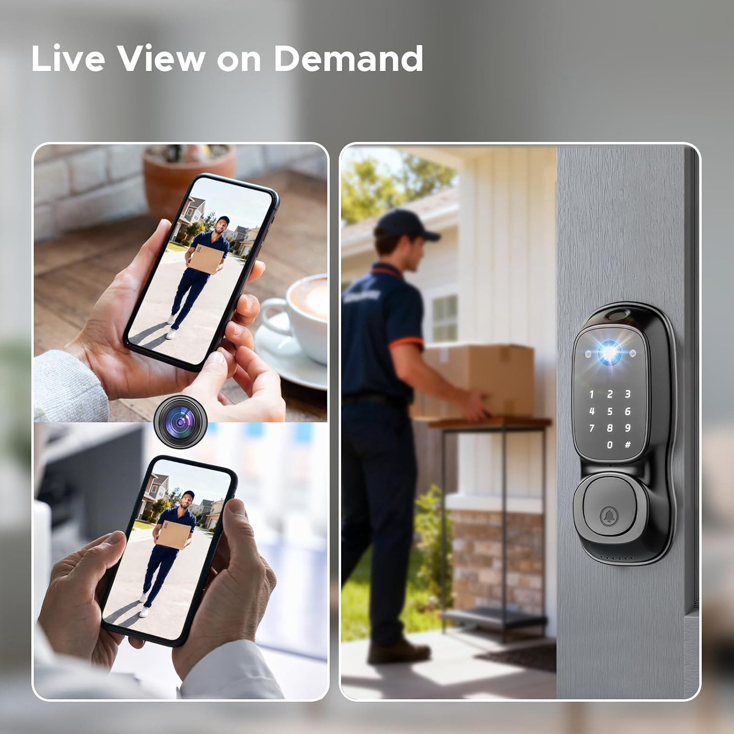 Tuya Wifi Smart Door Lock ‎Cam - đánh giá và giá Door Lock