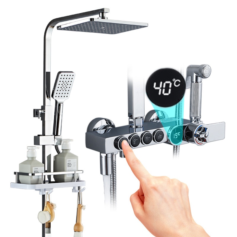 Luxury Silver Led Digital Disp - đánh giá và giá Faucet