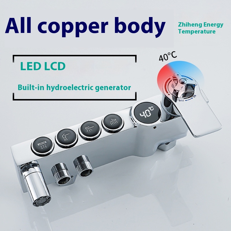 Luxury Silver Led Digital Disp - đánh giá và giá Faucet