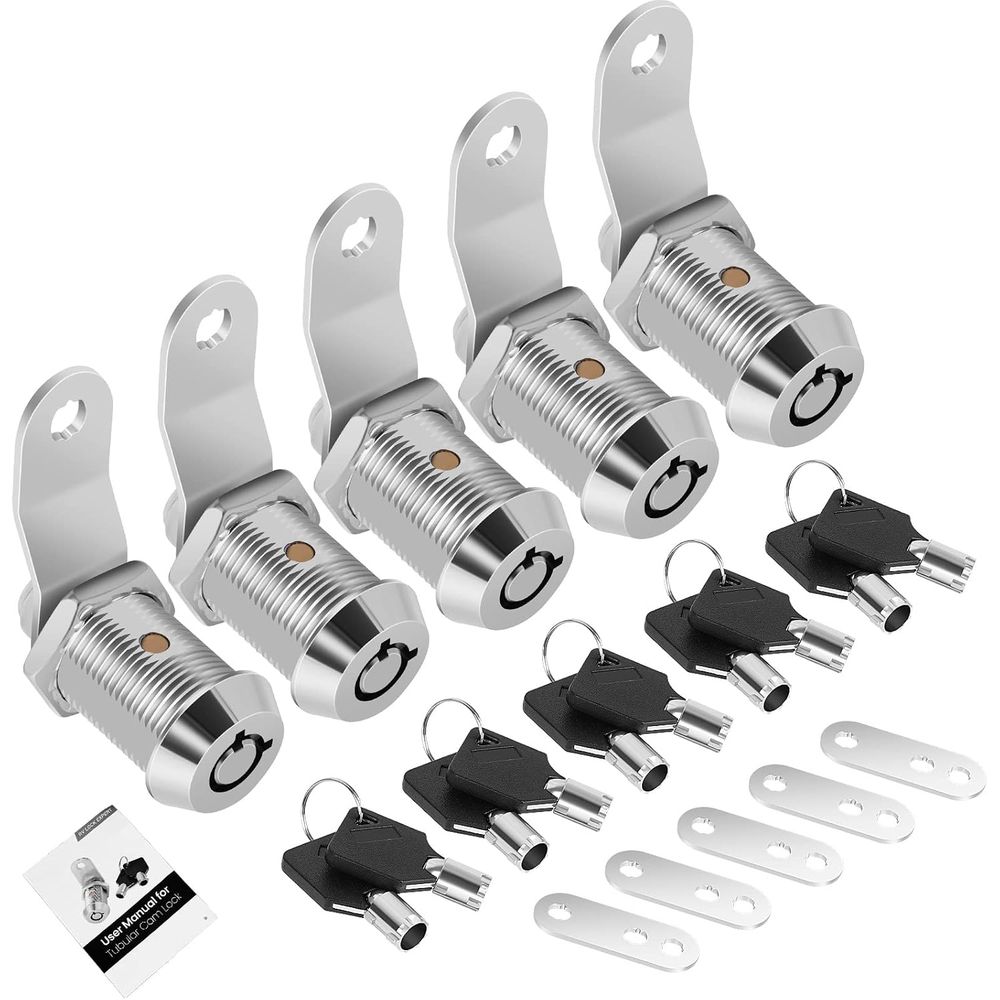5 Pack Cabinet Lock with Keys, - đánh giá và giá Door Lock