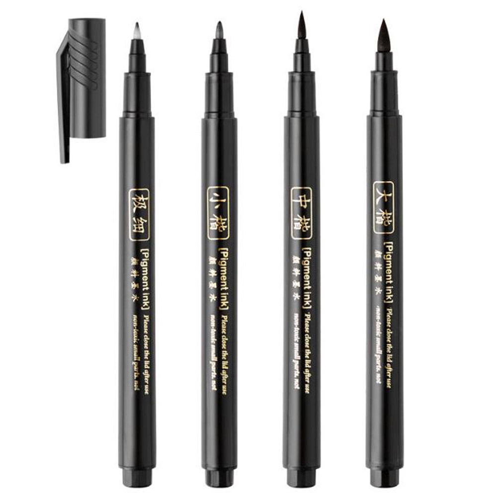 4pc Brush Pen Calligraphy Pen  - đánh giá và giá Paint Brush