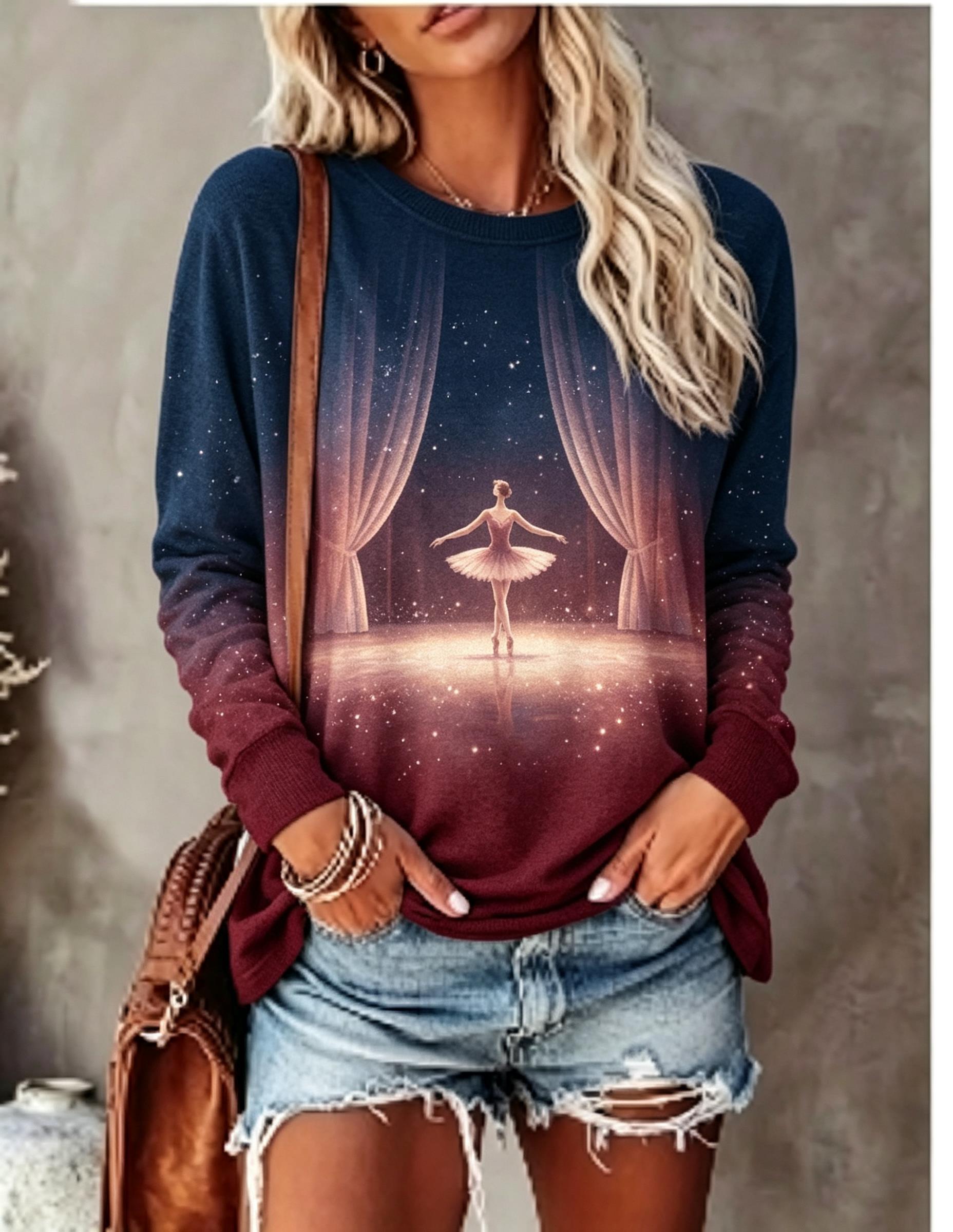 Women Long Sleeve T‑Shirt Ball - đánh giá và giá Wallpaper