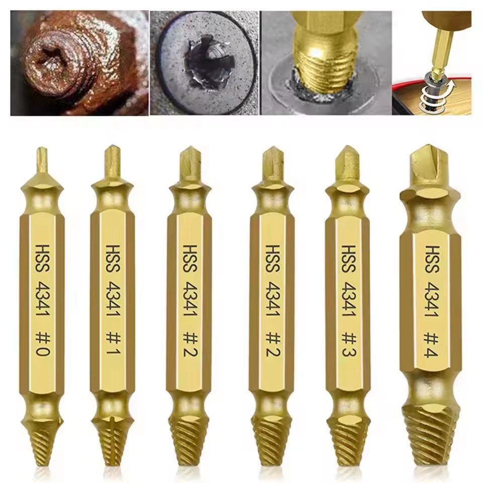 Damaged Broken Screw Extractor - đánh giá và giá Drill Bits