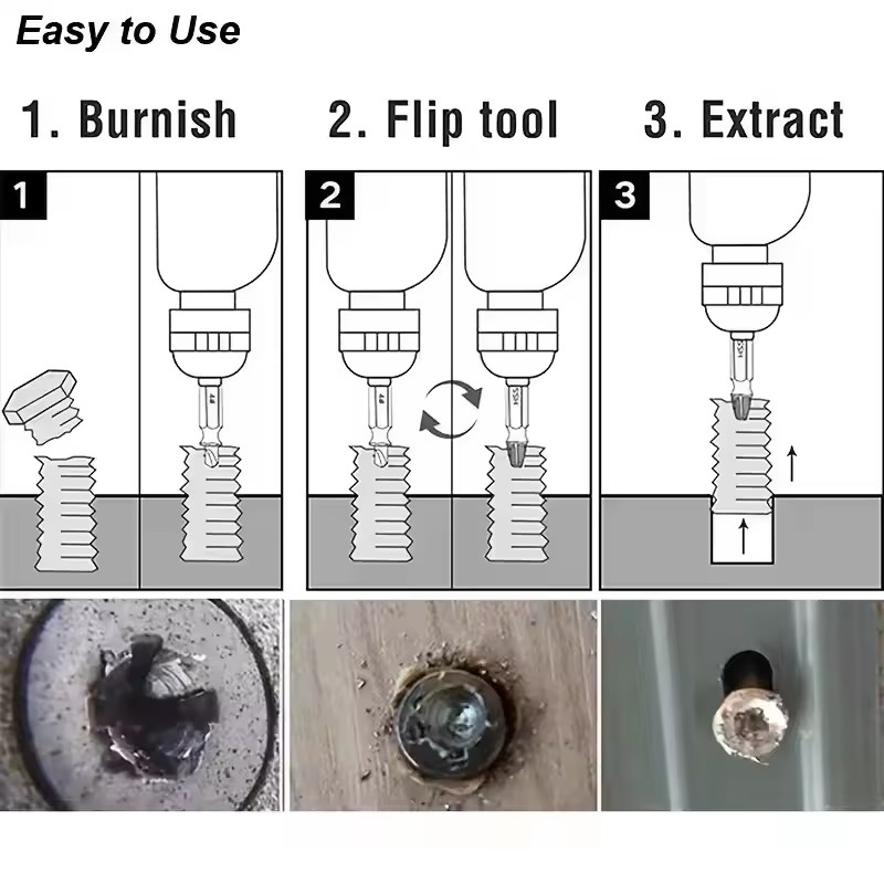 Damaged Broken Screw Extractor - đánh giá và giá Drill Bits