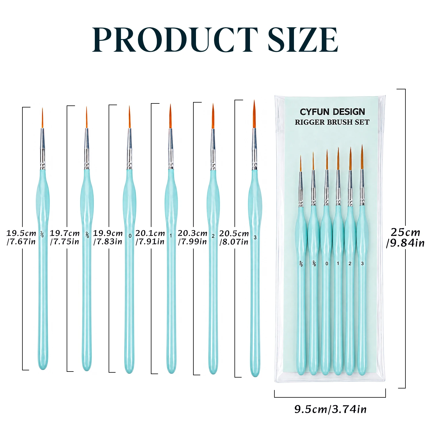 6pcs Rigger Paint Brushes Set, - đánh giá và giá Paint Brush